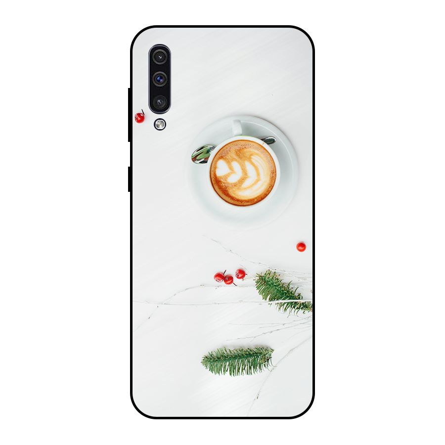 Coffee and Leafs Metal Back Case for Galaxy A30s