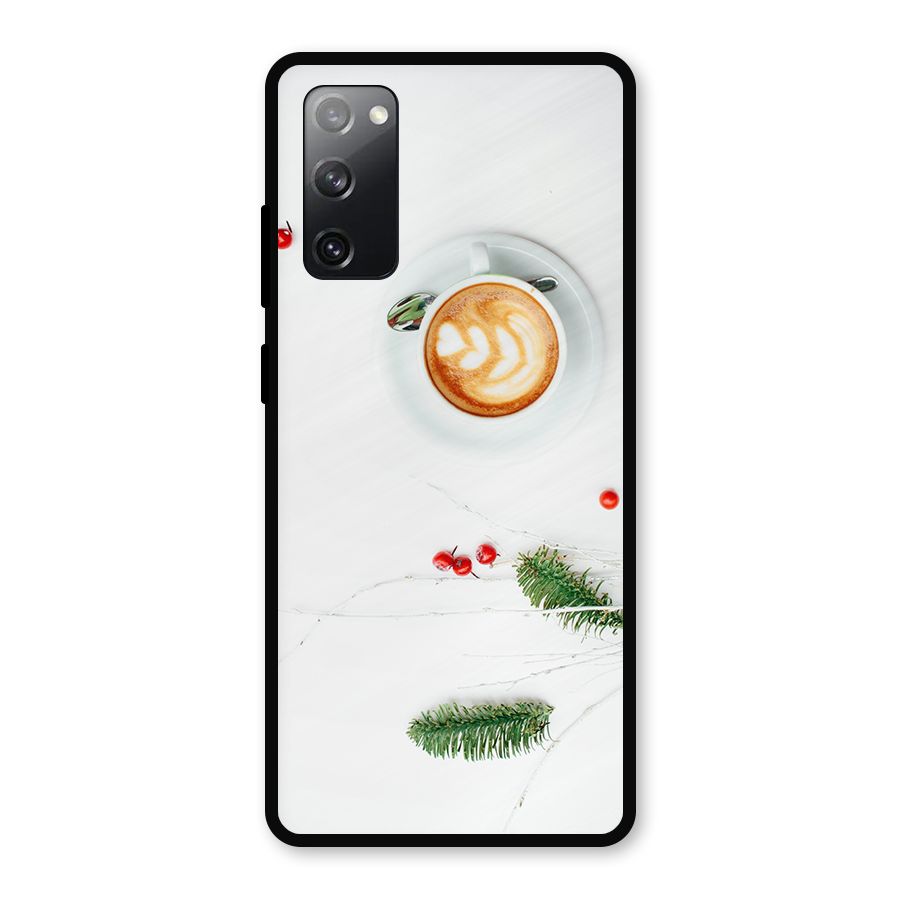 Coffee and Leafs Metal Back Case for Galaxy S20 FE 5G
