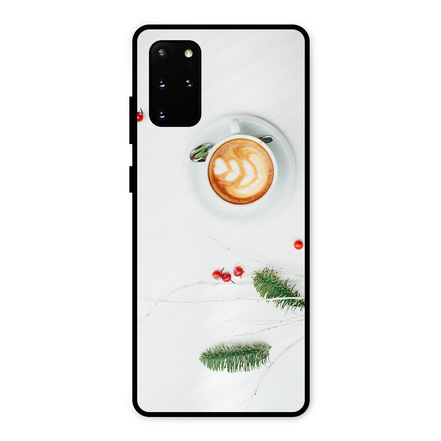 Coffee and Leafs Metal Back Case for Galaxy S20 Plus
