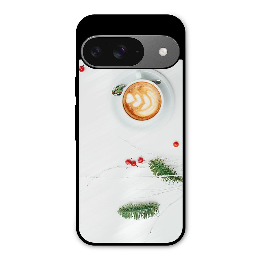 Coffee and Leafs Metal Back Case for Google Pixel 9