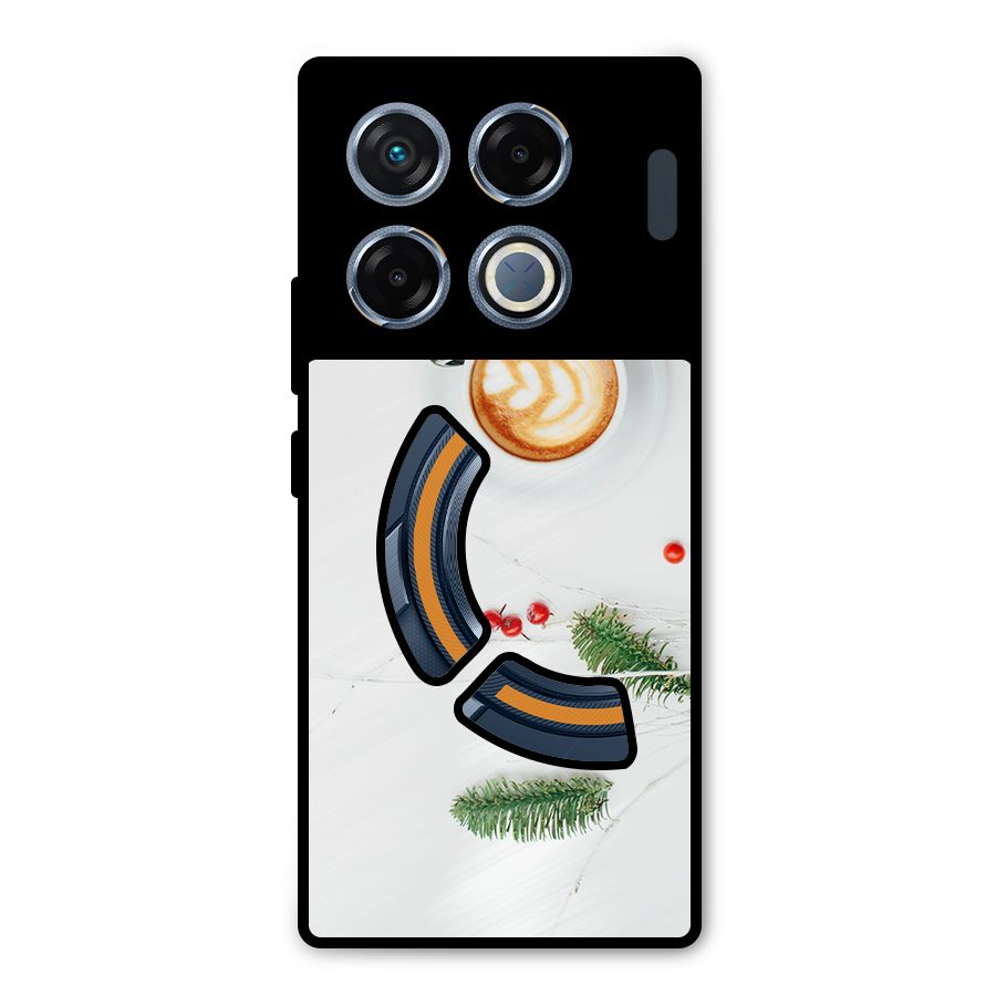 Coffee and Leafs Metal Back Case for Infinix GT 20 Pro