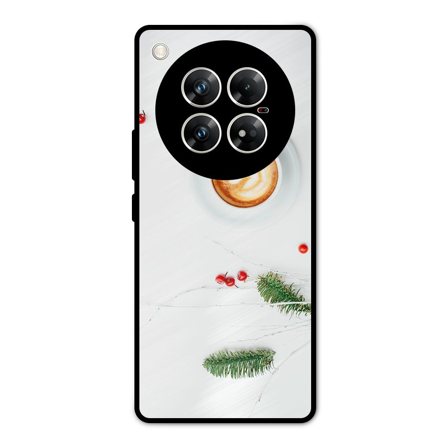 Coffee and Leafs Metal Back Case for Infinix Zero 40 5G