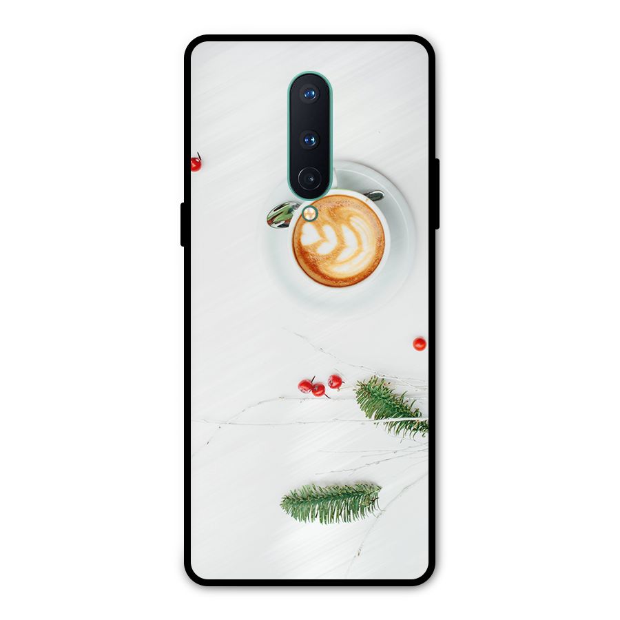 Coffee and Leafs Metal Back Case for OnePlus 8
