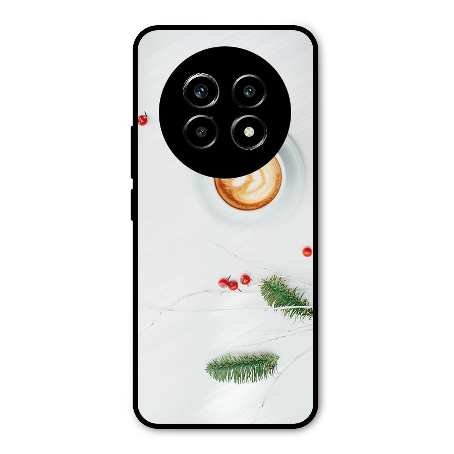 Coffee and Leafs Metal Back Case for Realme 13 Pro