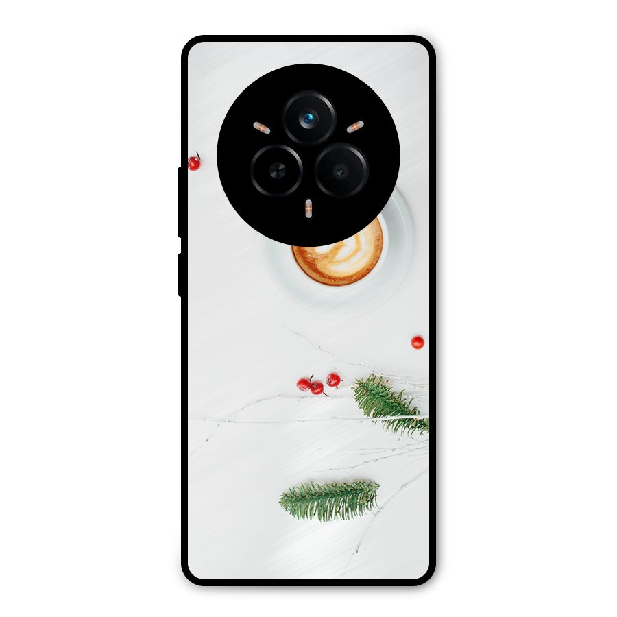 Coffee and Leafs Metal Back Case for Realme 14 Pro