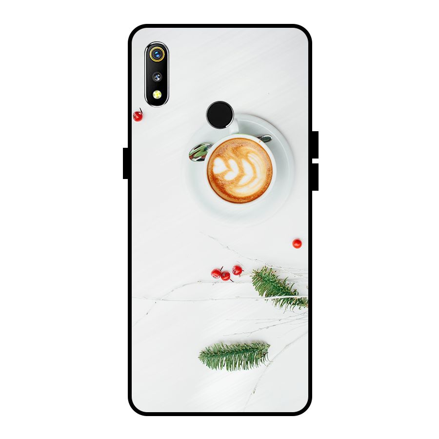 Coffee and Leafs Metal Back Case for Realme 3i