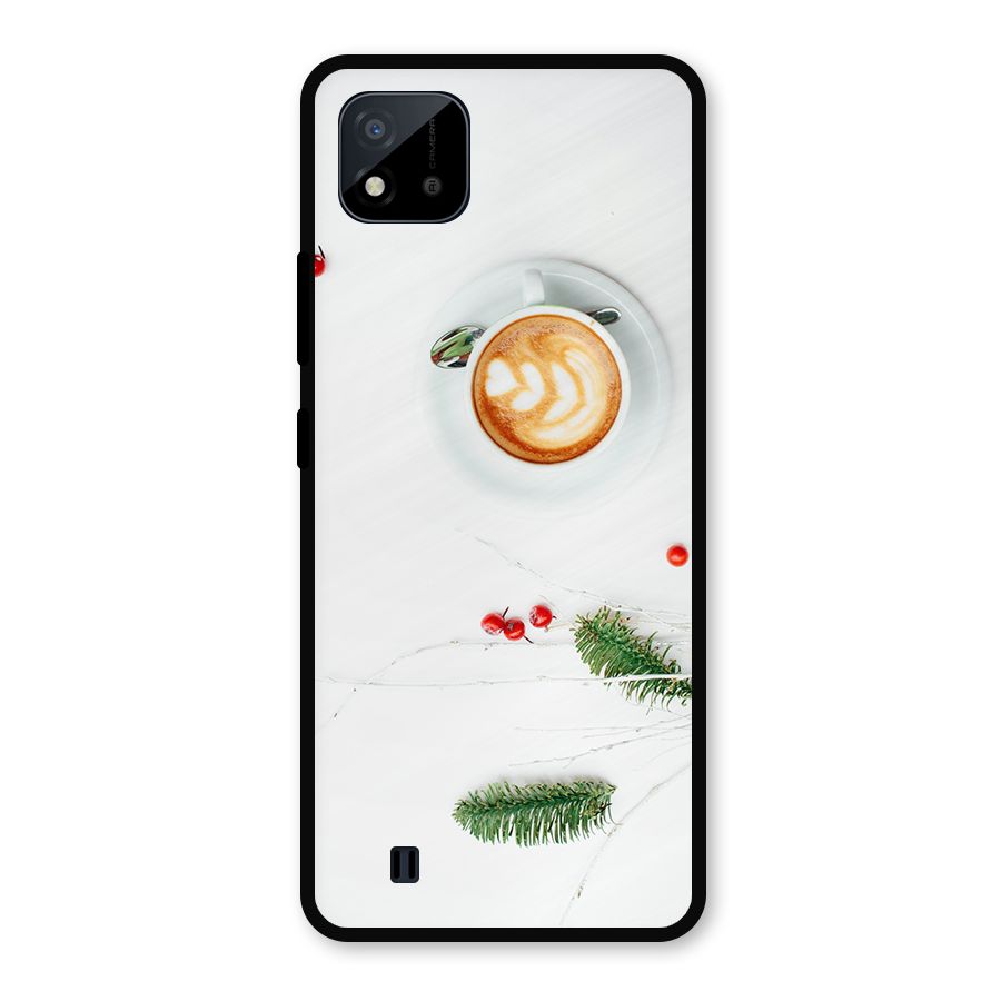Coffee and Leafs Metal Back Case for Realme C11 2021
