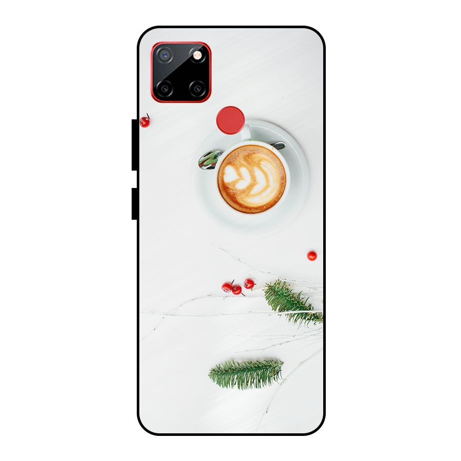 Coffee and Leafs Metal Back Case for Realme C12