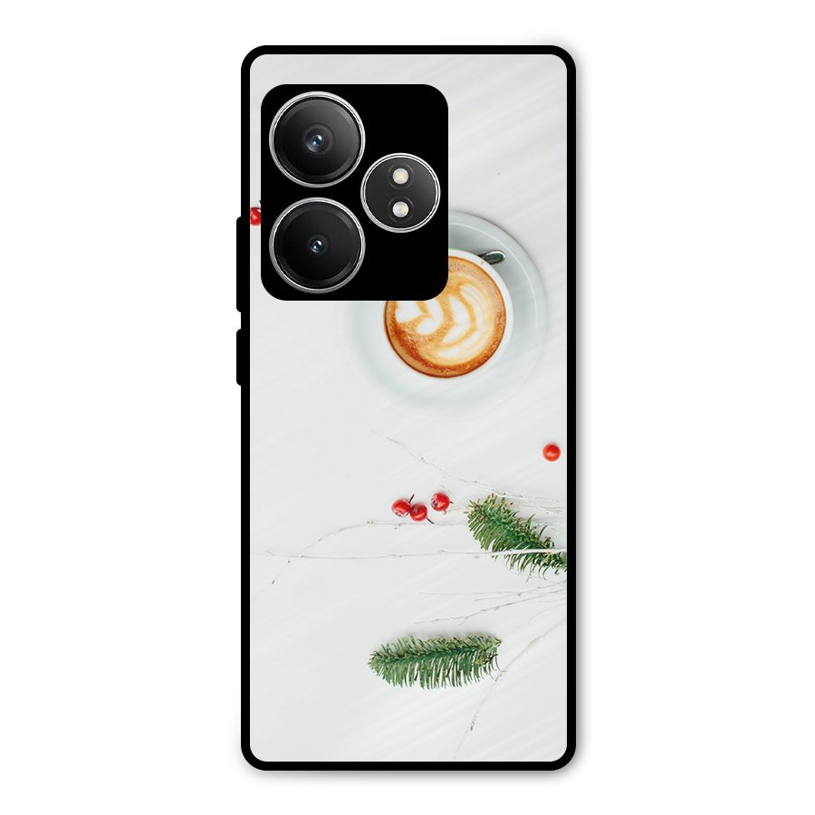 Coffee and Leafs Metal Back Case for Realme GT 6T