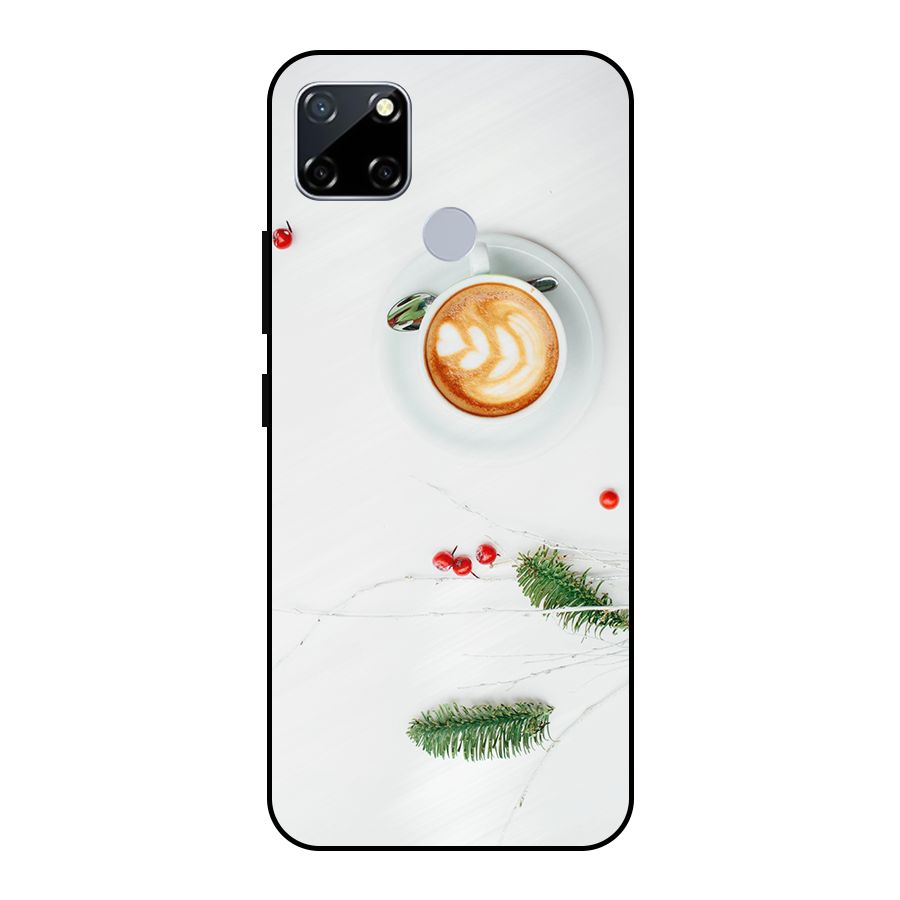 Coffee and Leafs Metal Back Case for Realme Narzo 20
