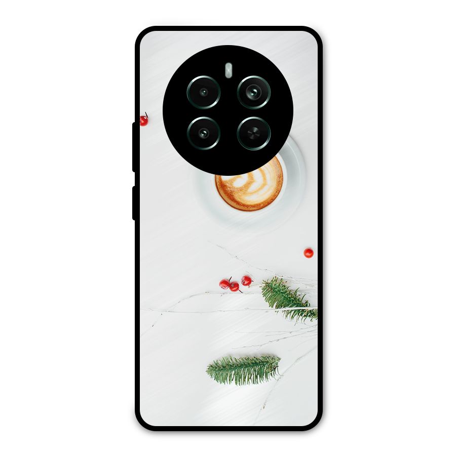 Coffee and Leafs Metal Back Case for Realme Narzo 70 Pro