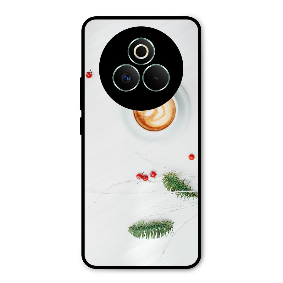 Coffee and Leafs Metal Back Case for Realme P3 Pro