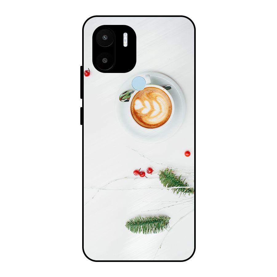 Coffee and Leafs Metal Back Case for Redmi A1+