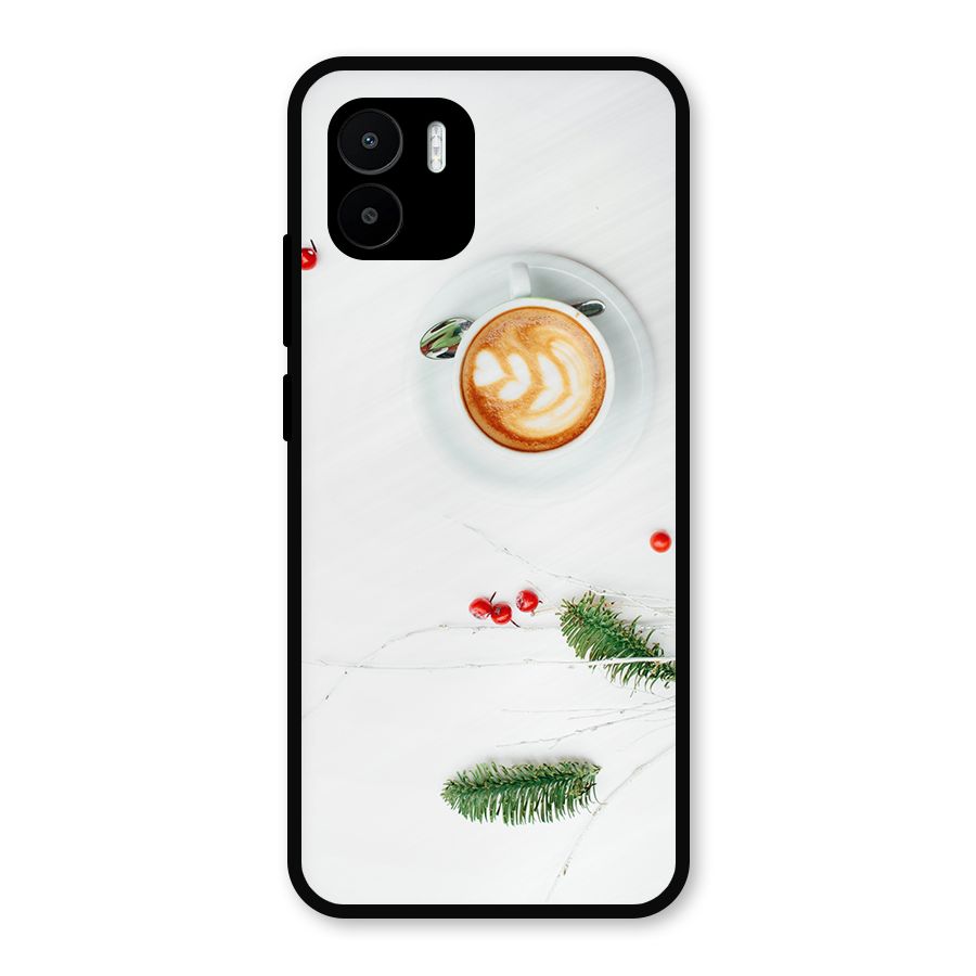 Coffee and Leafs Metal Back Case for Redmi A2