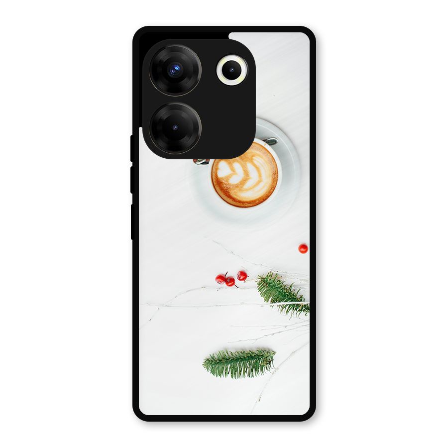 Coffee and Leafs Metal Back Case for Tecno Camon 20