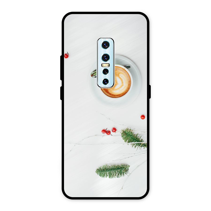 Coffee and Leafs Metal Back Case for Vivo V17 Pro