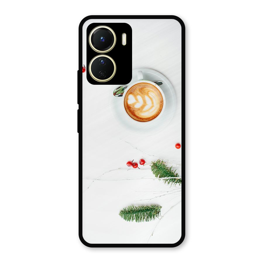 Coffee and Leafs Metal Back Case for Vivo Y16
