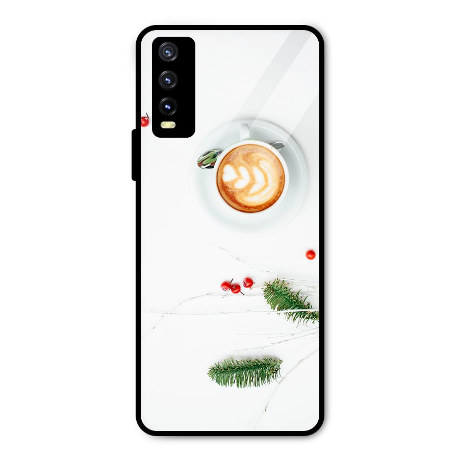 Coffee and Leafs Metal Back Case for Vivo Y20
