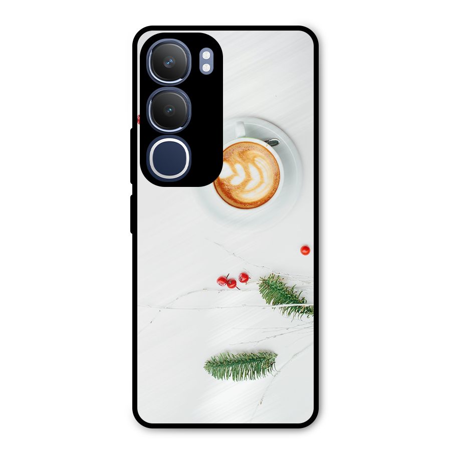 Coffee and Leafs Metal Back Case for Vivo Y29
