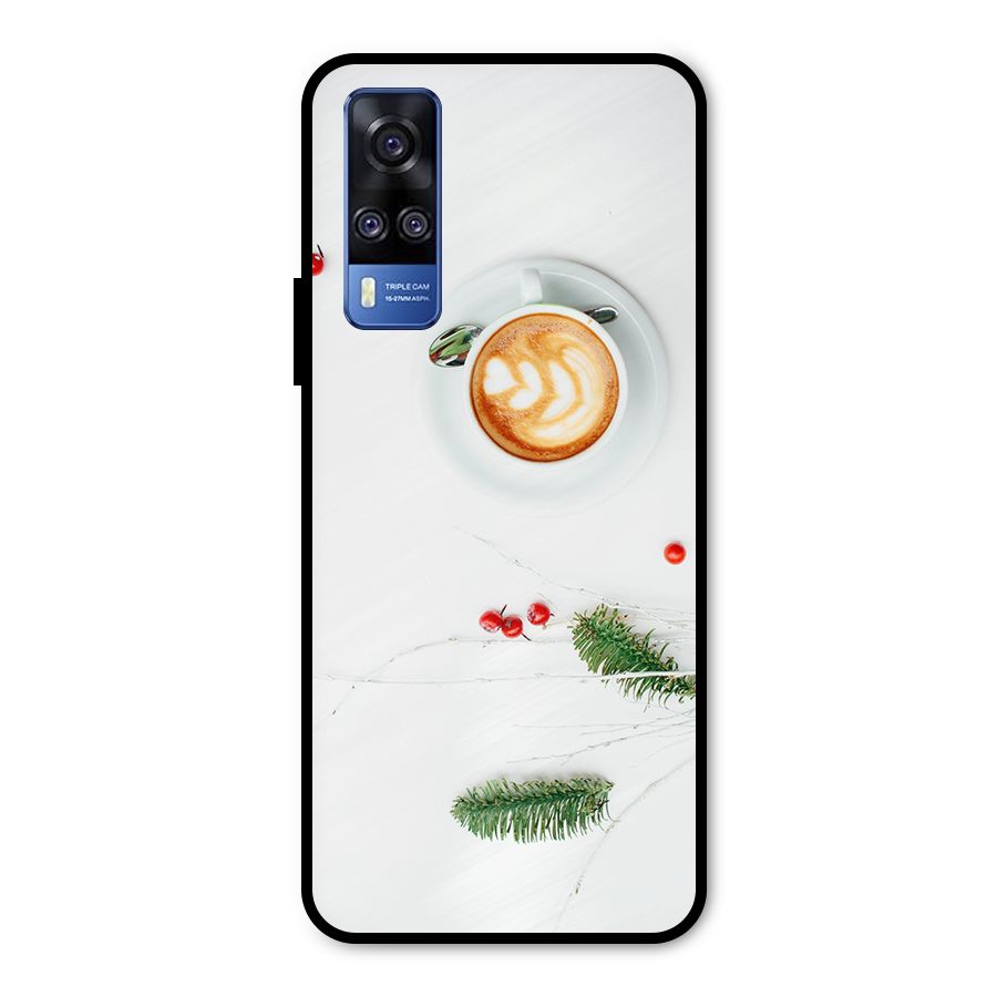 Coffee and Leafs Metal Back Case for Vivo Y51A