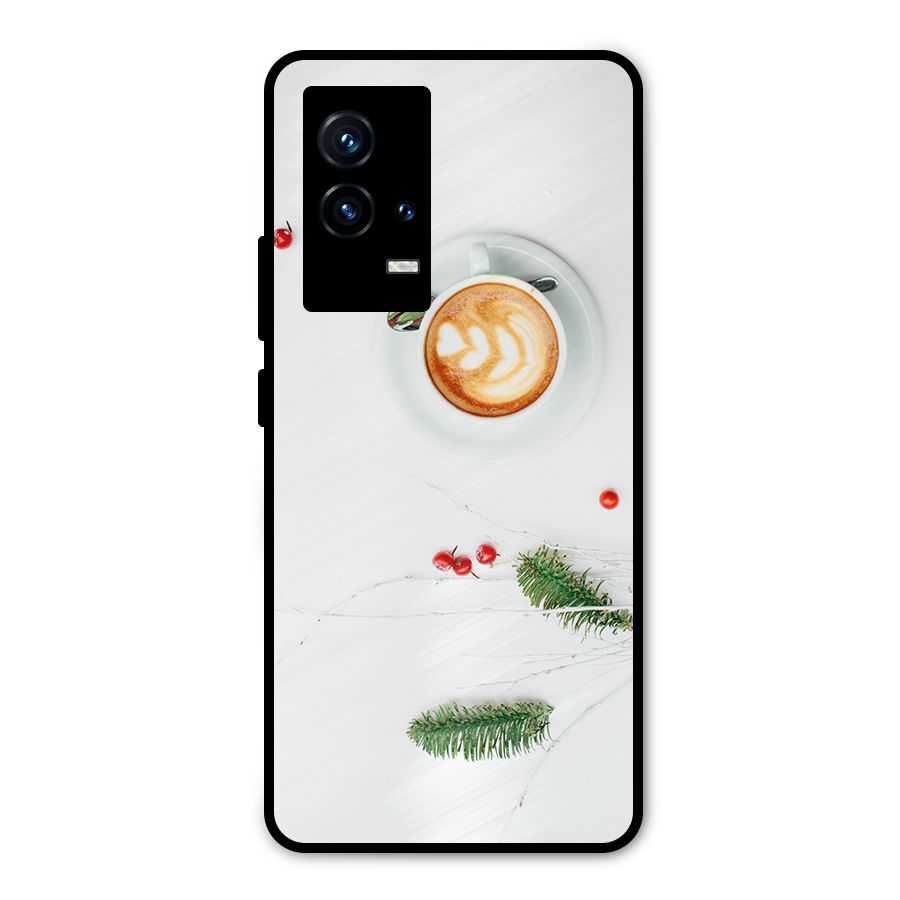 Coffee and Leafs Metal Back Case for iQOO 9 5G