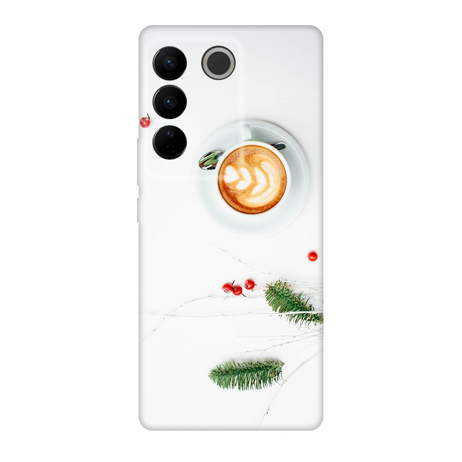 Coffee and Leafs Original Polycarbonate Back Case for Vivo V27