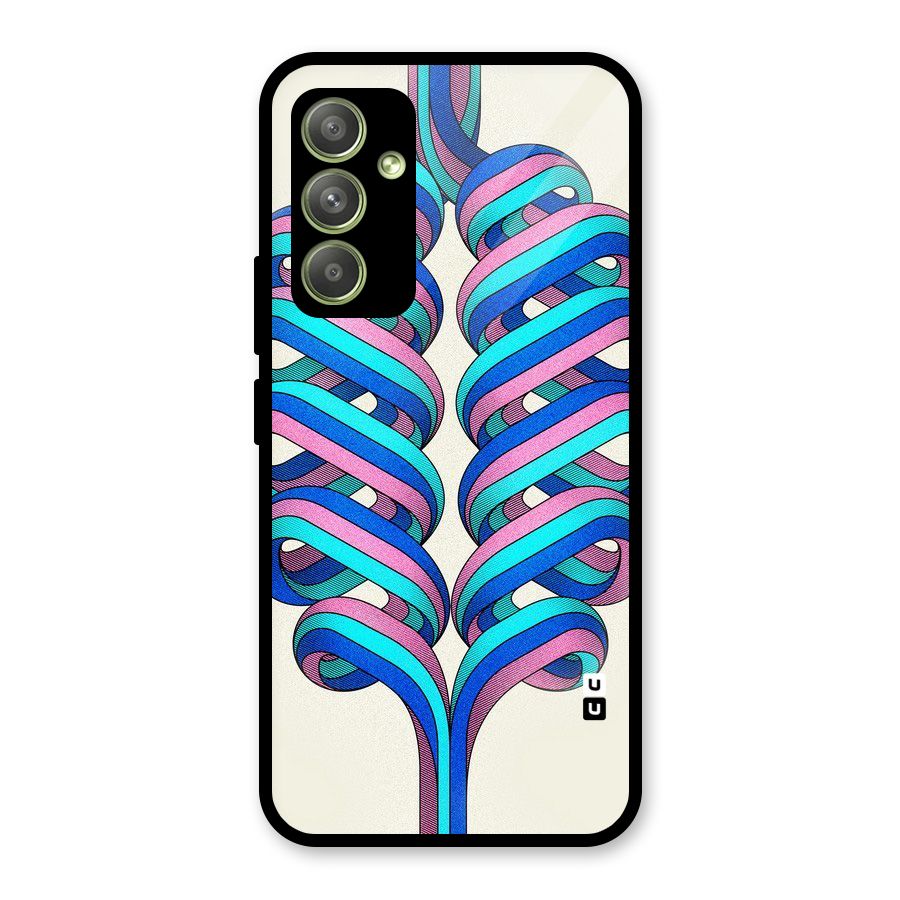 Coil Abstract Pattern Glass Back Case for Galaxy A54