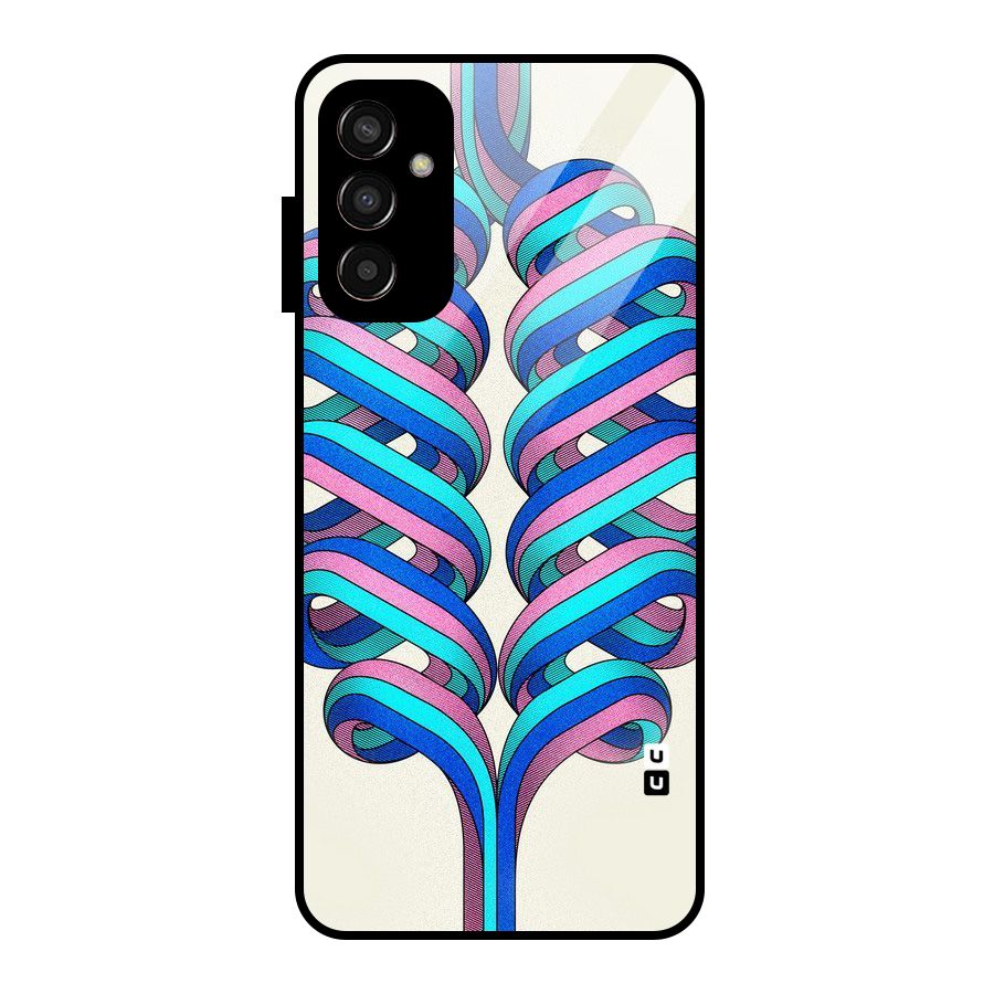 Coil Abstract Pattern Glass Back Case for Galaxy F13