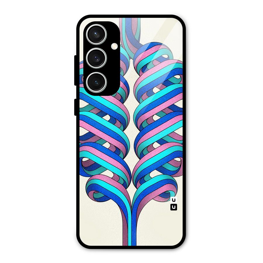 Coil Abstract Pattern Glass Back Case for Galaxy S23 FE