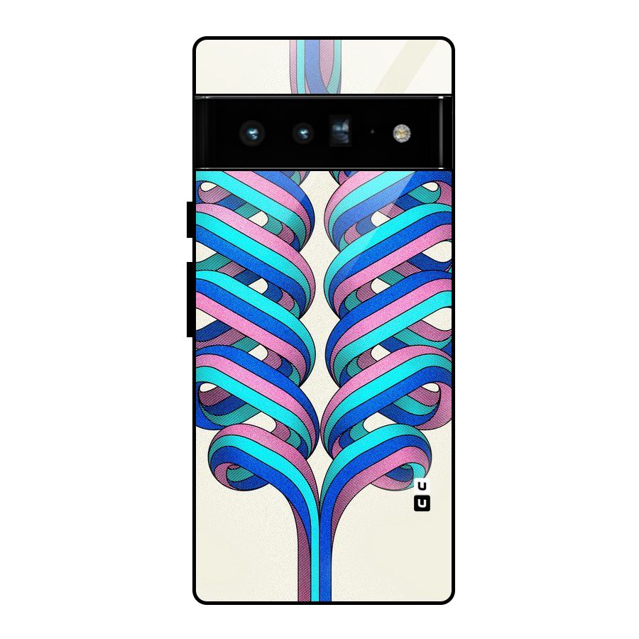 Coil Abstract Pattern Glass Back Case for Google Pixel 6 Pro