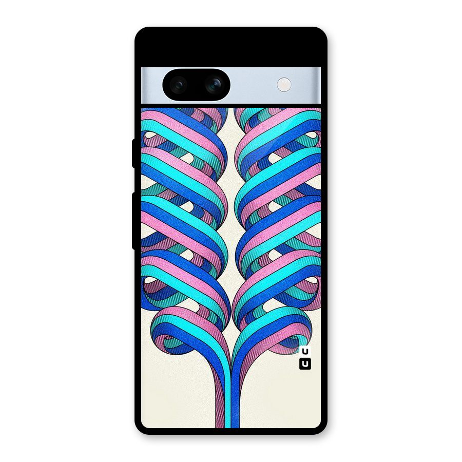 Coil Abstract Pattern Glass Back Case for Google Pixel 7a