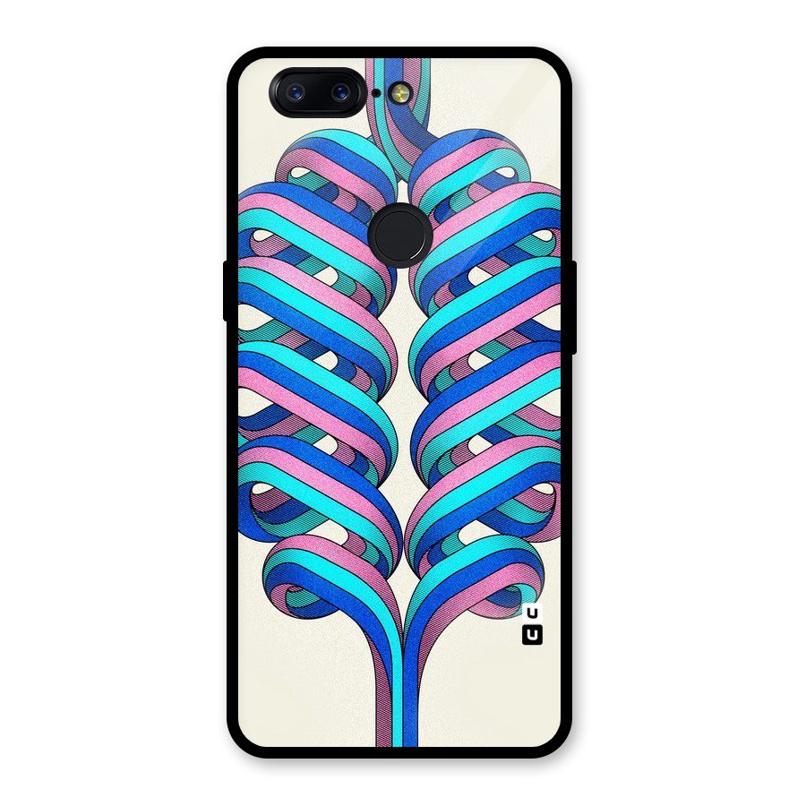 Coil Abstract Pattern Glass Back Case for OnePlus 5T