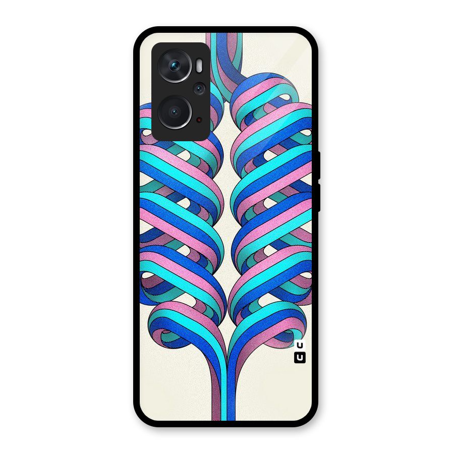 Coil Abstract Pattern Glass Back Case for Oppo K10 4G