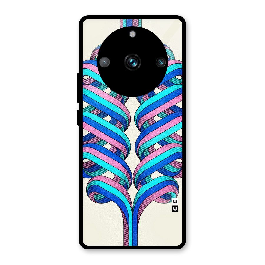 Coil Abstract Pattern Glass Back Case for Realme 11 Pro Plus