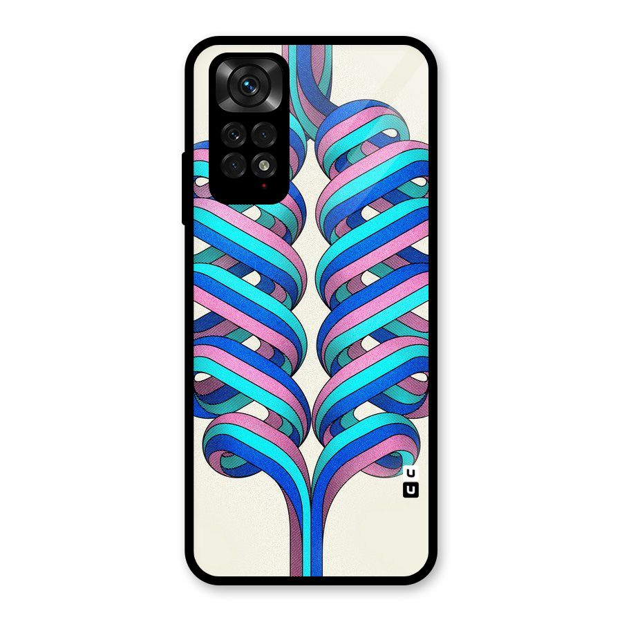 Coil Abstract Pattern Glass Back Case for Redmi Note 11S