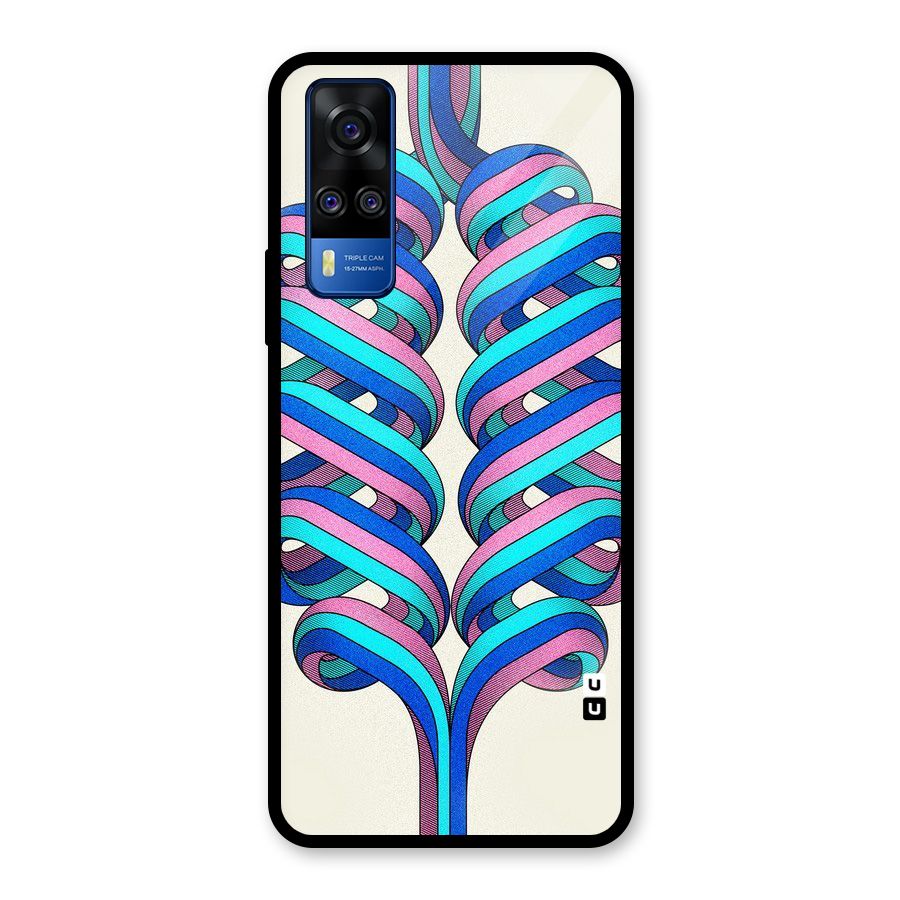 Coil Abstract Pattern Glass Back Case for Vivo Y31