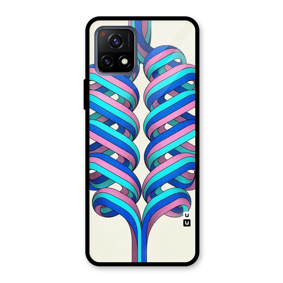 Coil Abstract Pattern Glass Back Case for Vivo Y72 5G