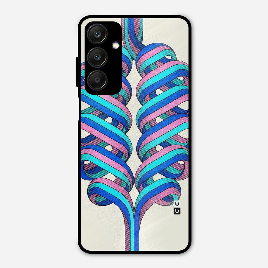 Coil Abstract Pattern Metal Back Case for Galaxy A25 5G