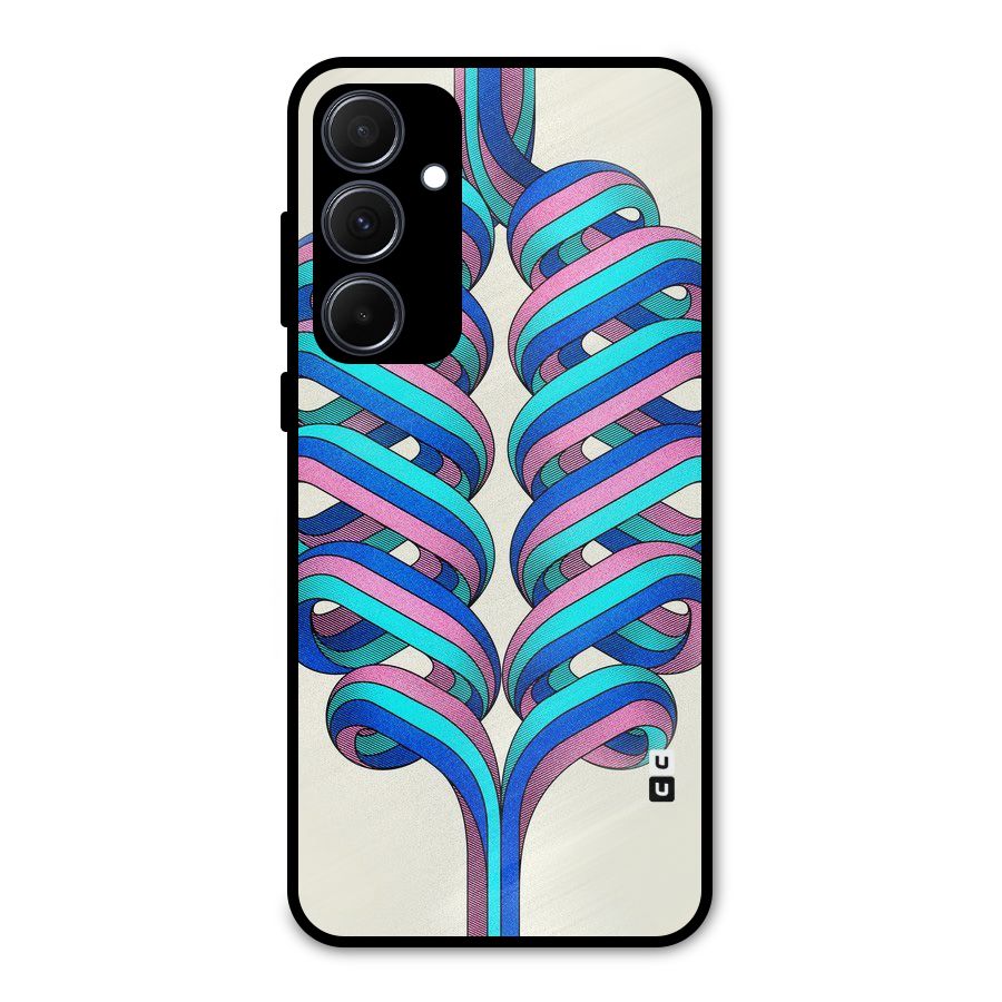 Coil Abstract Pattern Metal Back Case for Galaxy A35