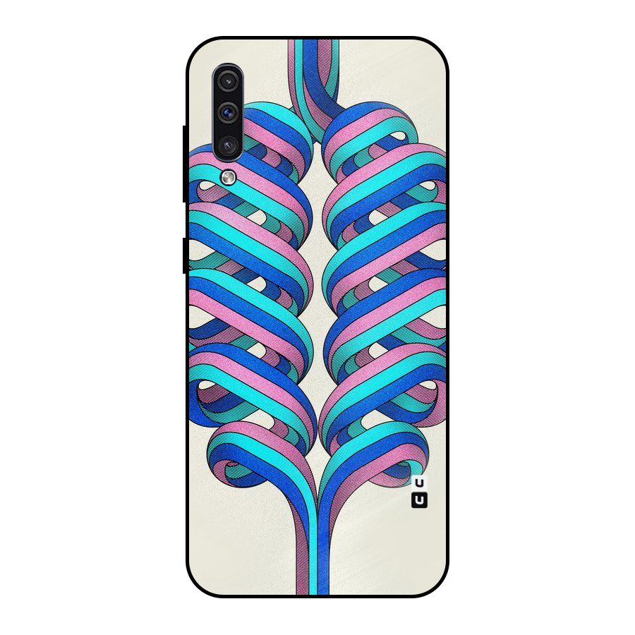Coil Abstract Pattern Metal Back Case for Galaxy A50
