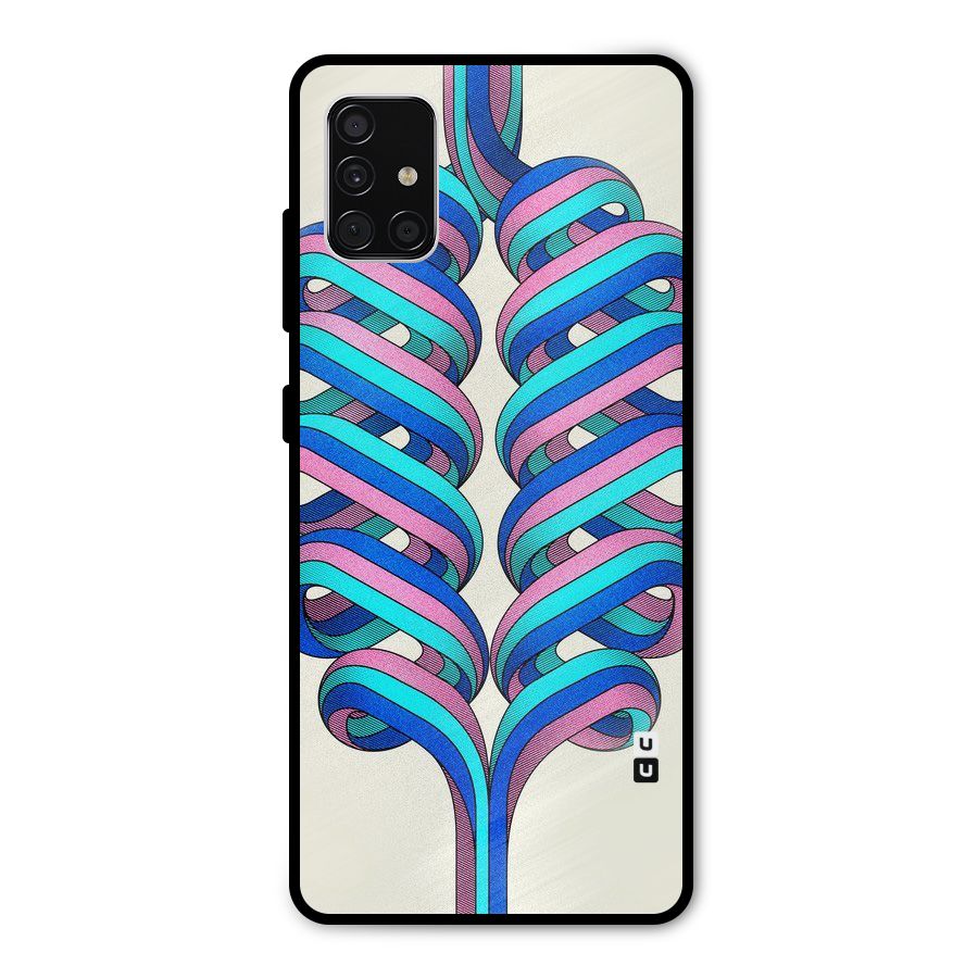 Coil Abstract Pattern Metal Back Case for Galaxy A51