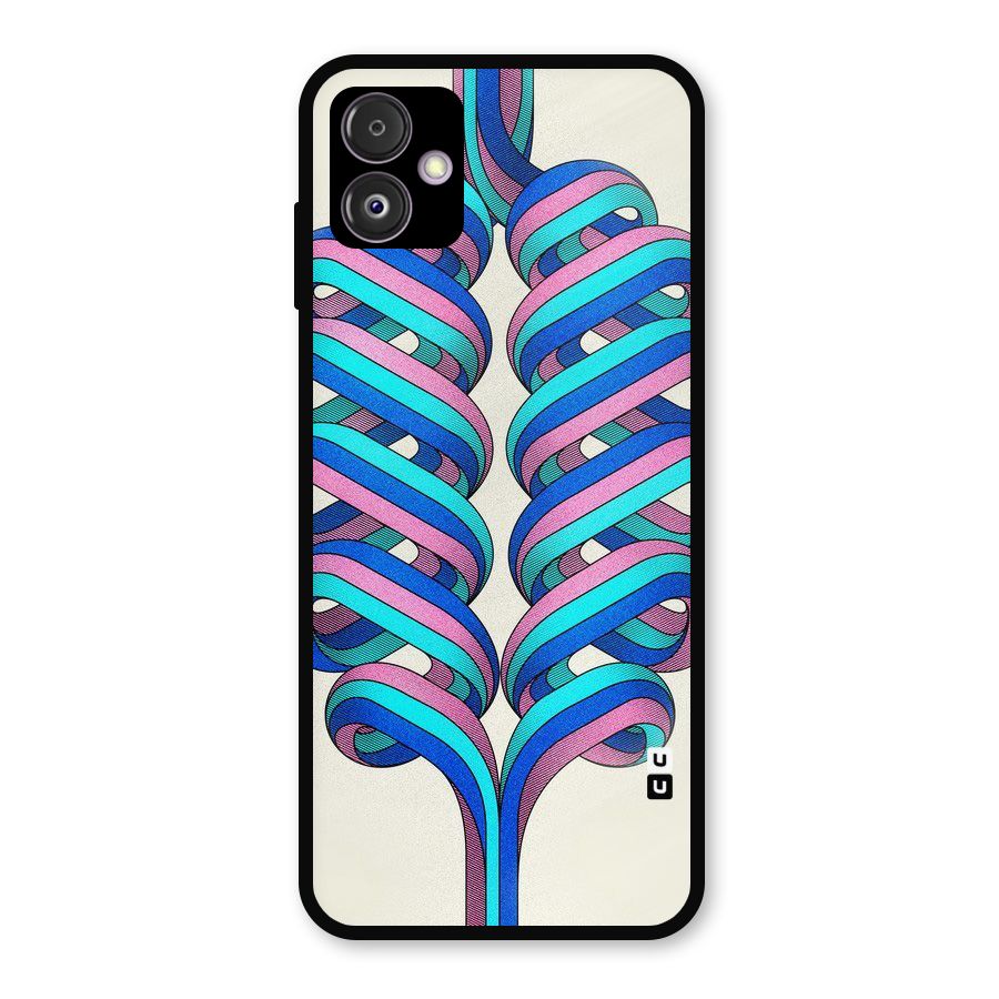 Coil Abstract Pattern Metal Back Case for Galaxy F14