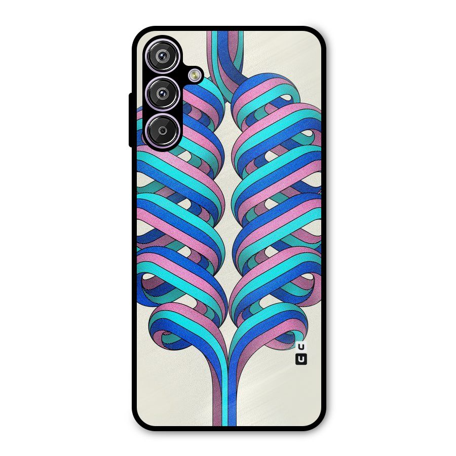 Coil Abstract Pattern Metal Back Case for Galaxy F15