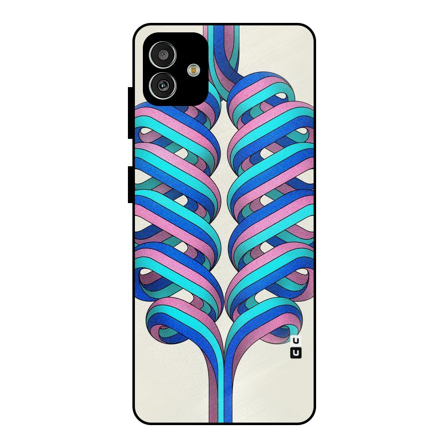 Coil Abstract Pattern Metal Back Case for Galaxy M13 5G