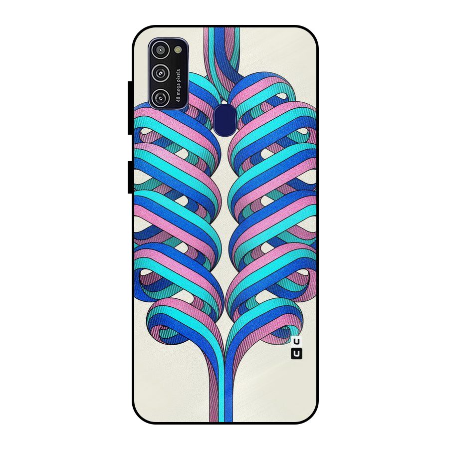 Coil Abstract Pattern Metal Back Case for Galaxy M30s