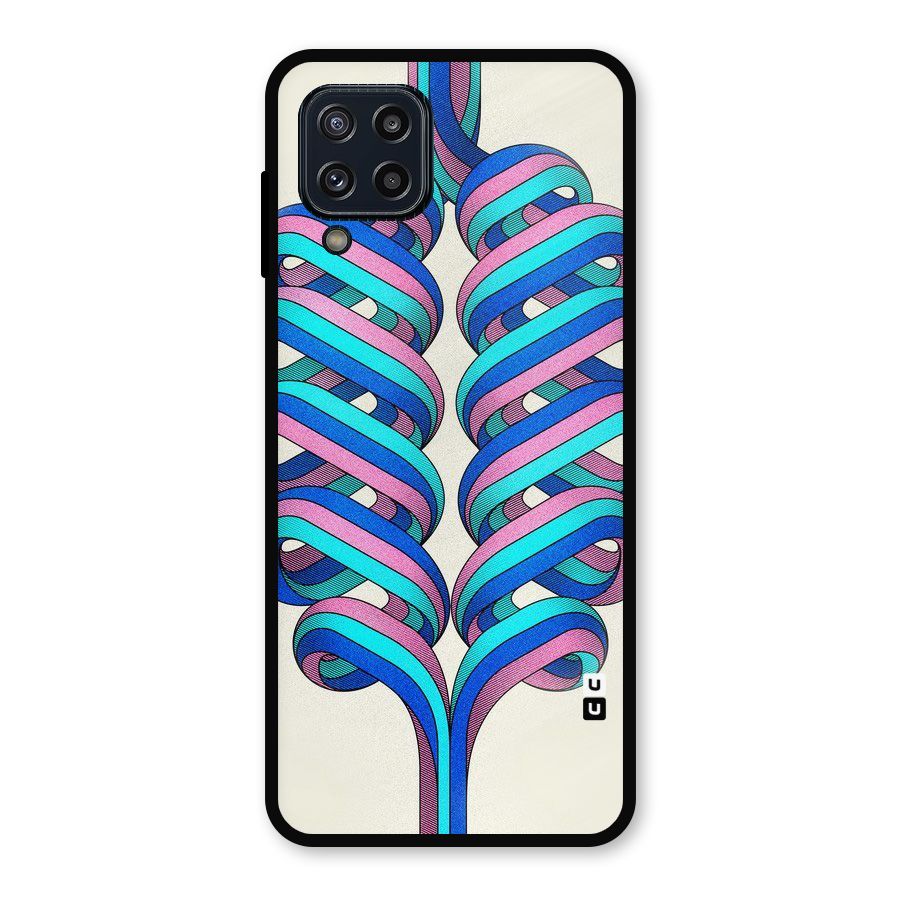 Coil Abstract Pattern Metal Back Case for Galaxy M32