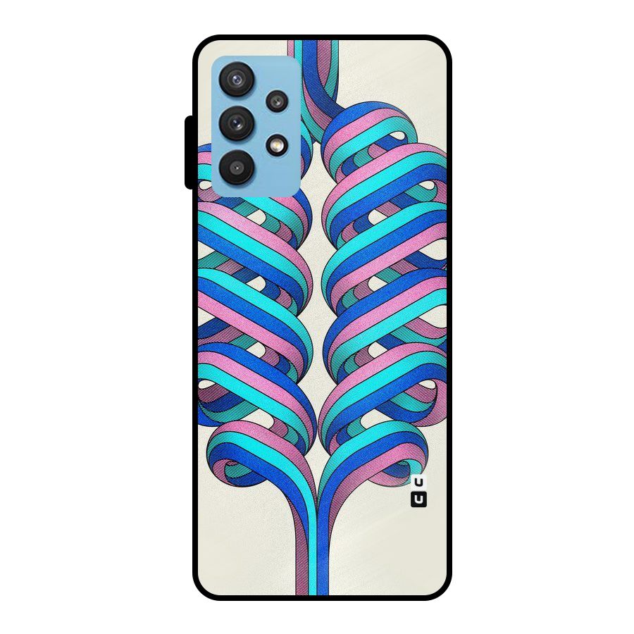 Coil Abstract Pattern Metal Back Case for Galaxy M32 5G