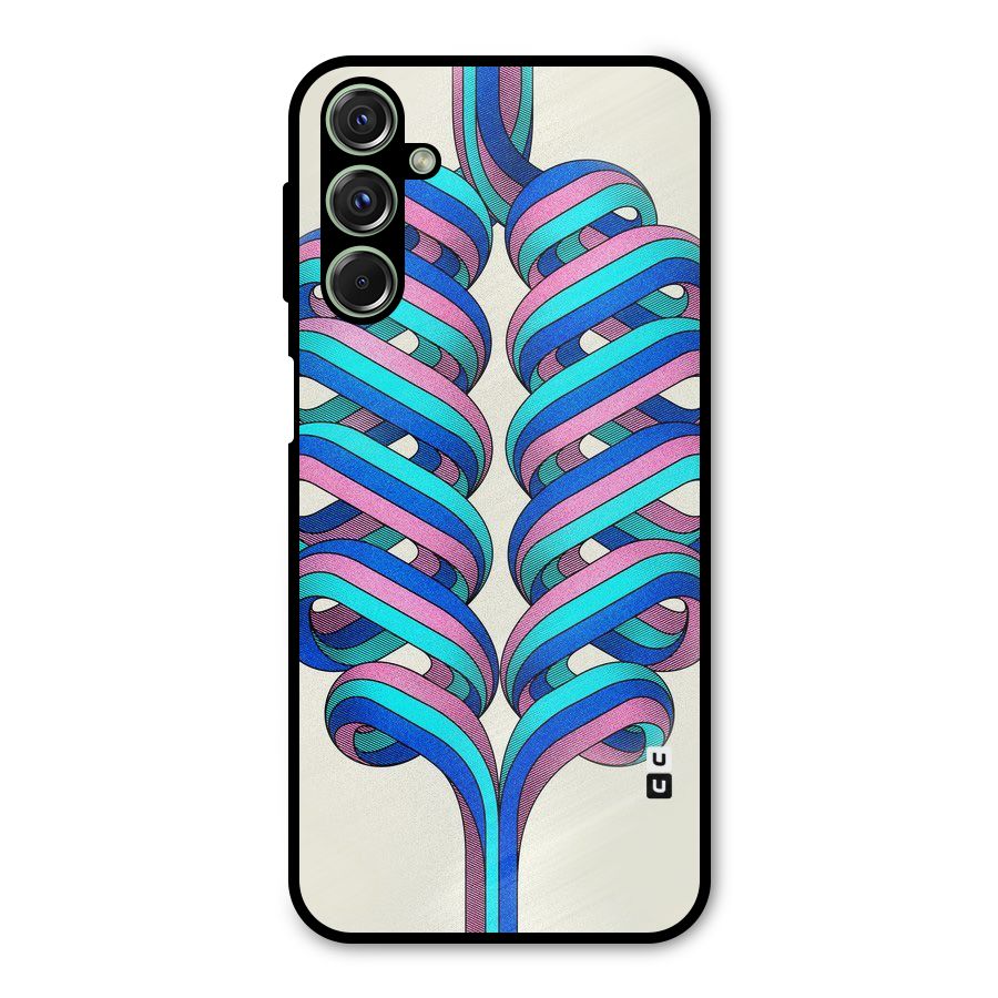 Coil Abstract Pattern Metal Back Case for Galaxy M34