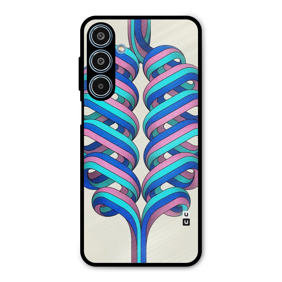 Coil Abstract Pattern Metal Back Case for Galaxy M35
