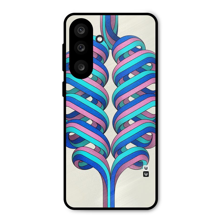 Coil Abstract Pattern Metal Back Case for Galaxy M56